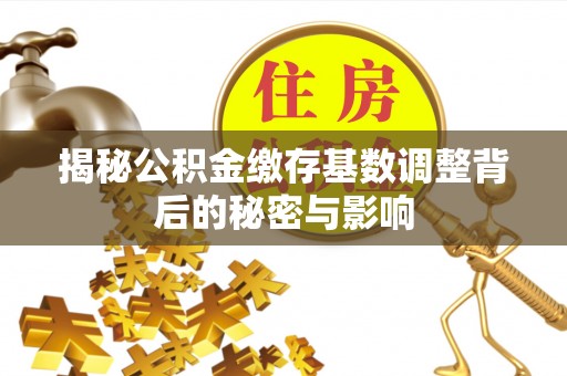 甘南揭秘公积金缴存基数调整背后的秘密与影响