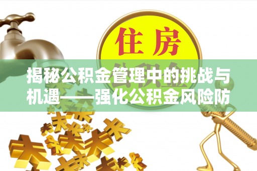 甘南揭秘公积金管理中的挑战与机遇——强化公积金风险防控的多维策略