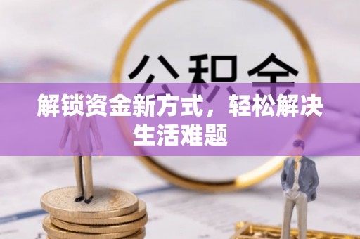 甘南解锁资金新方式，轻松解决生活难题